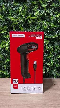 LEITOR DE CODIGO DE BARRAS 1D 1500 RESOLUCAO COM FIO TOMATE MDK-1500