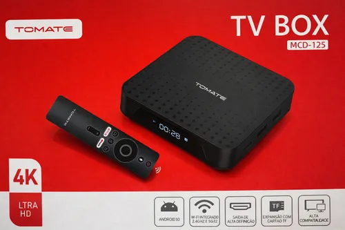 SMART TV BOX 4K ANDROID 2GB RAM 16GB HD TOMATE MCD-125