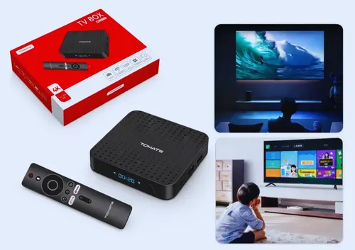 SMART TV BOX 4K ANDROID 2GB RAM 16GB HD TOMATE MCD-125 - Loja Tomate