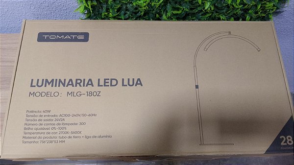 LUMINARIA LED PARA PREENCHIMENTO 40W 110/220V TOMATE MLG-180Z