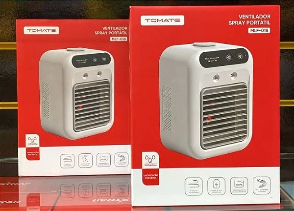 MINI VENTILADOR PORTATIL COM SPRAY DE AR FRIO TOMATE MLF-018