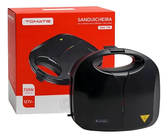 SANDUICHEIRA ELETRICA 127V 750W TOMATE MAZ-111A