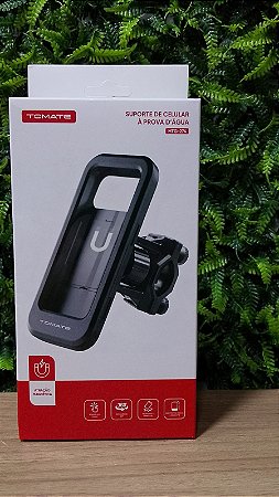 SUPORTE DE CELULAR PARA MOTO COM CAPA IMPERMEAVEL TOMATE MTG-274