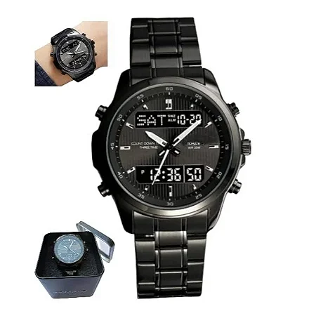 RELOGIO DE PULSO DIGITAL RESISTENTE A AGUA TOMATE MTX-018P