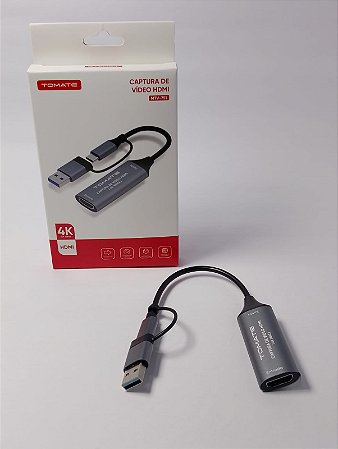 ADAPTADOR USB 3.0 E TYPE-C PARA HDMI 4K 30HZ TOMATE MTV-751
