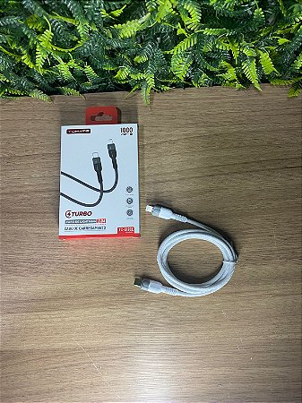 CABO DE DADOS TURBO TYPE-C PARA IPHONE 3.0A TOMATE TC-512CL