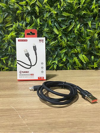 CABO DE DADOS TURBO USB PARA IPHONE 2.4A TOMATE TC-513L