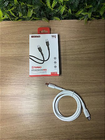 CABO DE DADOS TURBO TYPE-C PARA TYPE-C 6.0A TOMATE TC-513CC