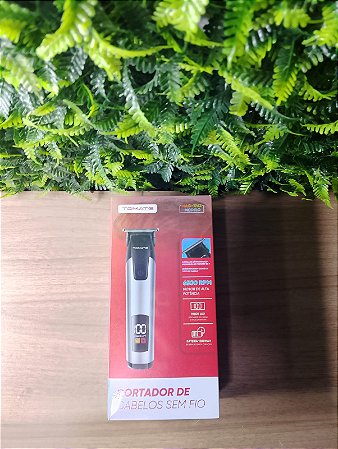 MAQUINA DE CORTAR CABELO RECARREGAVEL 5W 1200MAH TOMATE MAG-1762