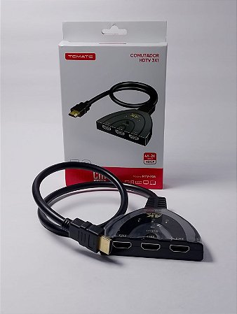 CABO SPLITTER HDMI 1X3 4K 50CM TOMATE MTV-706