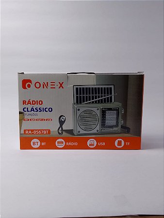 RADIO CLASSICO RETRO 8 FUNCOES FM/AM/SW1-6/USB ONEX RA-0567BT