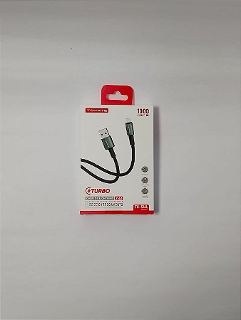 CABO DE DADOS TURBO USB PARA IPHONE 2.4A TOMATE TC-514L