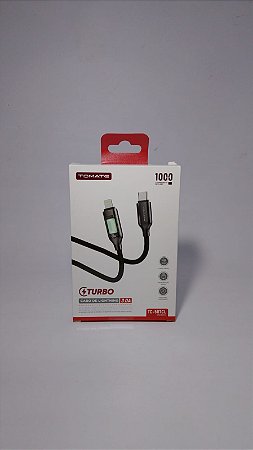 CABO DE DADOS TYPE-C PARA TYPE-C COM DISPLAY LED 27W 1M TOMATE TC-507CL