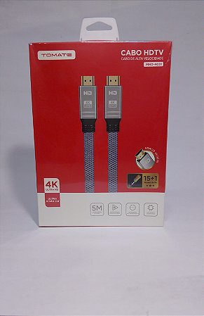 CABO HDMI PARA HDMI 5M 4K TOMATE MHD-4031