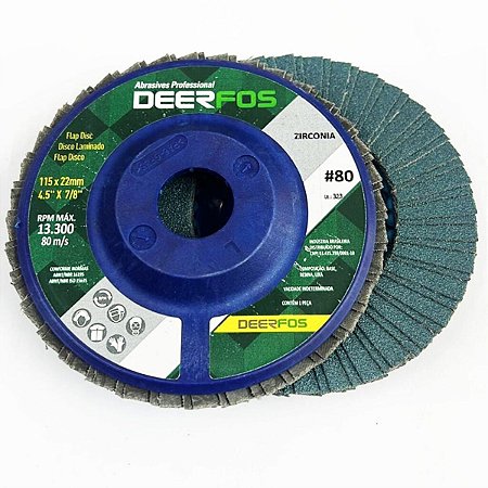 DISCO FLAP  4.1/2"  G60  NAYLON  T27  DEERFOS  C/ 10 PÇS