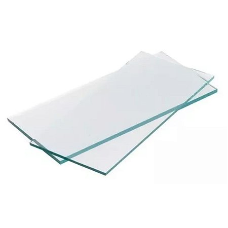 VIDRO RETANGULAR INCOLOR  105MM X 55MM MASCARA SOLDA