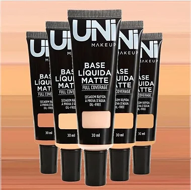 Base Líquida Matte Prova D'agua Full Coverage - Uni Makeup