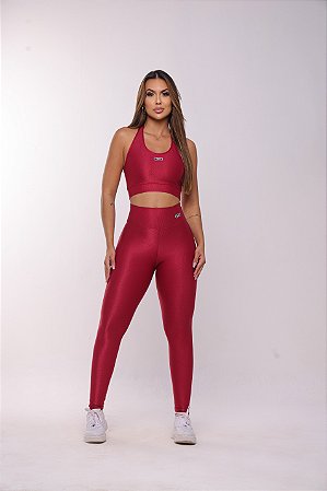 Conjunto Nadador Vermelho Cereja