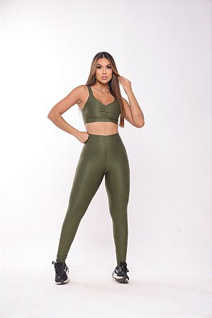 Conjunto Liz Verde Militar