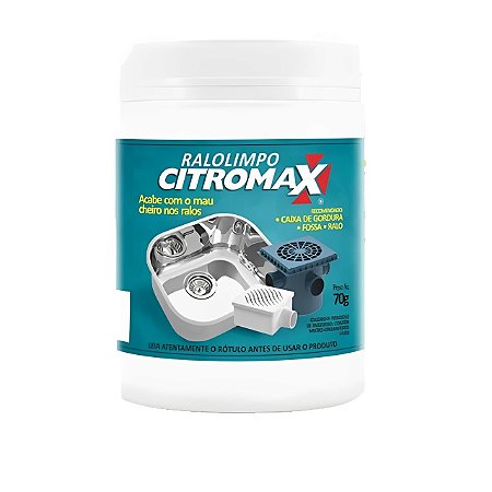 Ralo Limpo 70g Citromax Encanamento E Ralos Sempre Limpos
