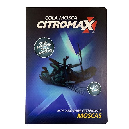 5 Cartelas Adesivo Pega Cola Mosca Mosquitos Insetos - Citromax
