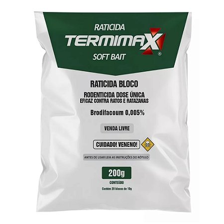 Raticida Termimax Soft Bait 200g Rodenticida Citromax