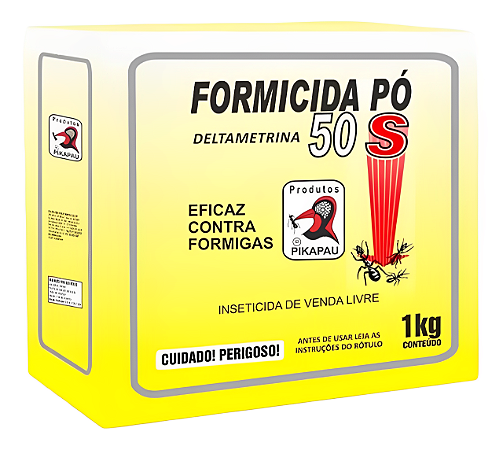 Formicida Em Pó Pikapau 1kg 50s O Melhor 4 Pacote de 250g