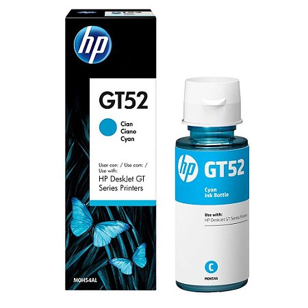 Refil Tinta Impressora HP GT52 52 M0H54AL Ciano 70ml