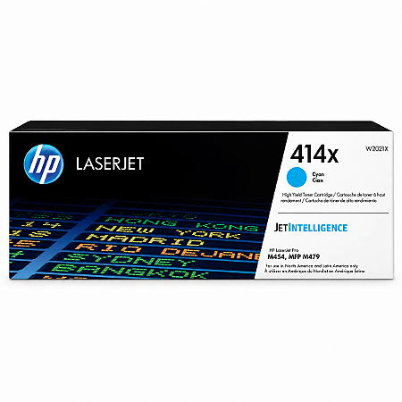 Toner HP 414X 414 W2021X Ciano Alto Rendimento M454dn M479fdw