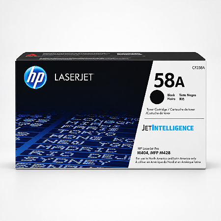 Toner HP 58A CF258A Preto LaserJet Pro M404 MFP M428