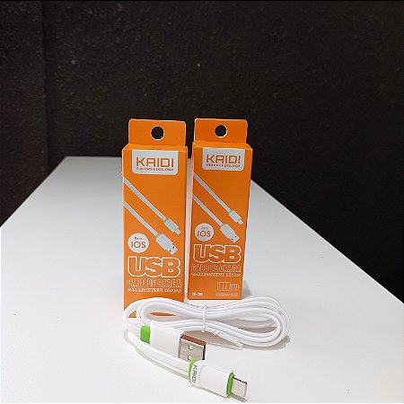 Cabo Usb Lightning Kaidi KD- 308A |  KD-306 |  KD- 307A |  KD-39A | KD-17A | KD-28A