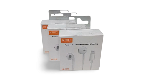 Fone Ouvido Kaidi Com Conector Lighting KD-7010