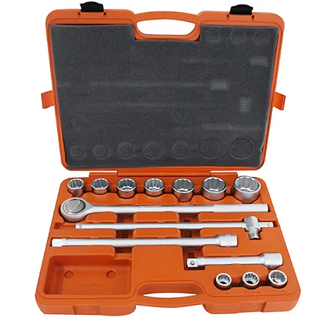 Jogo De Soquete Estriado Enc 3/4" 14pc 44853/214 - Tramontina Pro