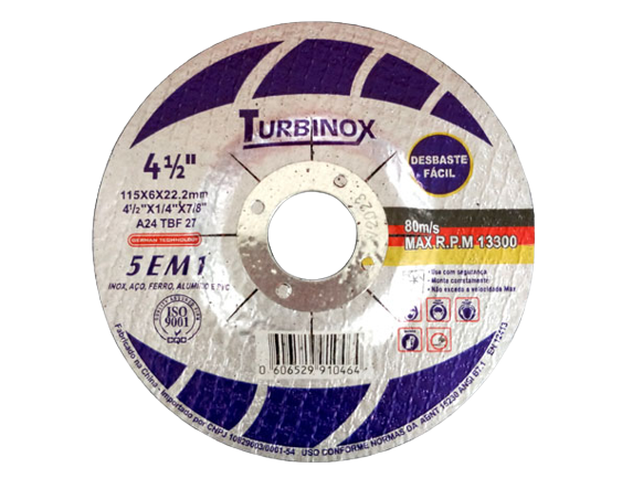 Disco De Desbaste 4.1/2" (6,3mm) - Turbinox