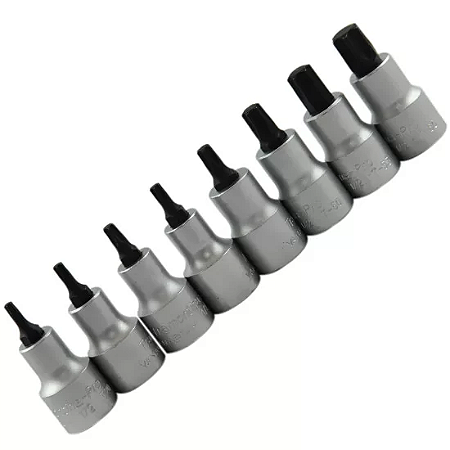 Jogo De Soquete 1/2" Ponta Tork 8pc Tramontina