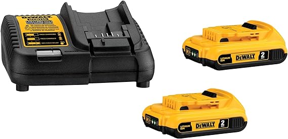 Kit 2 Bat 2ah 20v Com Carregador Bivolt DCB203C2 - Dewalt