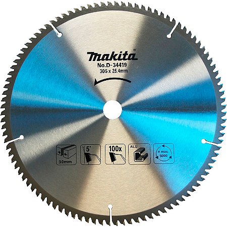 Disco De Serra 12" Furo 25,4 100d Aluminio - Makita