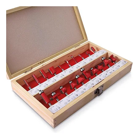 Jogo De Fresas Para Tupia 1/4" 20pcs - Rocast