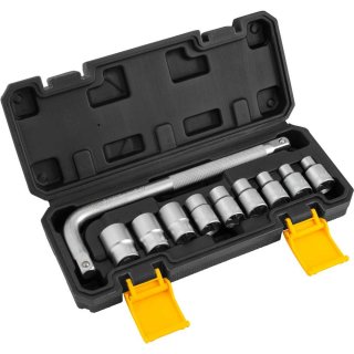 Jogo De Soquete Estriado Enc.1/2" 08 A 20mm 10pc - Vonder