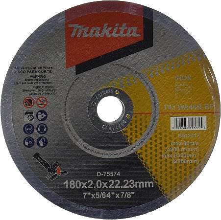 Disco De Corte Aco/Inox 7" (2,0mm) - Makita