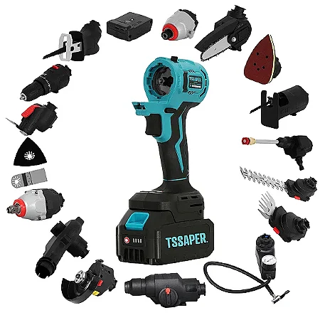 Ferramenta Multifuncional 16 Em 1 A Bateria De 21v C/ Maleta Tsfem16 - Tssaper