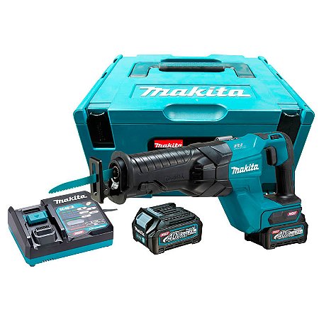 Serra Sabre Bateria 40v Xgt + Dc40ra + 2 Bl4025 Jr001gd201 220v - Makita