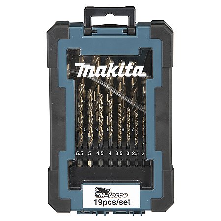 Kit De Brocas Hss M-Force 19 Pecas D-67583 - Makita