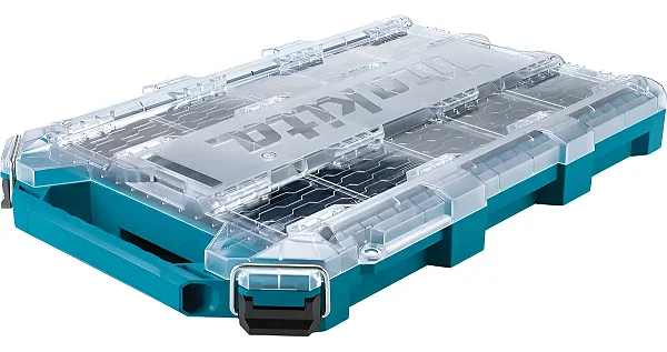 Caixa organizadora de baixo perfil Maktrak Makita T90059 turquesa