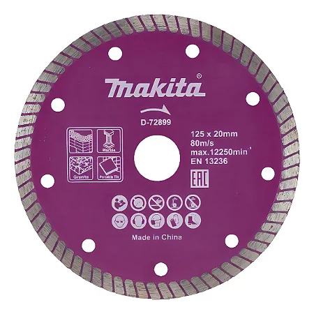 Makita D-72899 Disco Diamantado Multimateriais 125mm Notafs