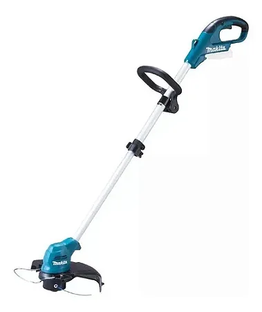 Aparador de grama Ur100d + Bat 1.5ah com carregador Makita cor azul turquesa
