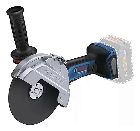 Esmerilhadeira a bateria Bosch Brushless GWS 18V-180 PC 1500W Cor Azul