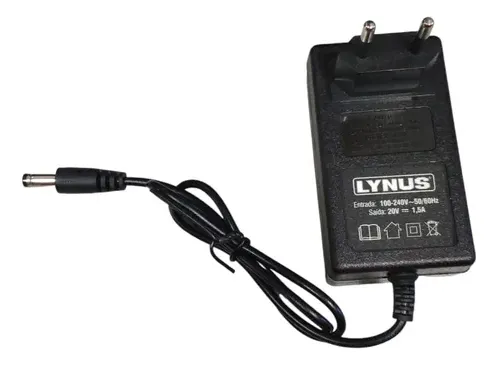 Carregador Bateria Lynus 20v 1,5ah
