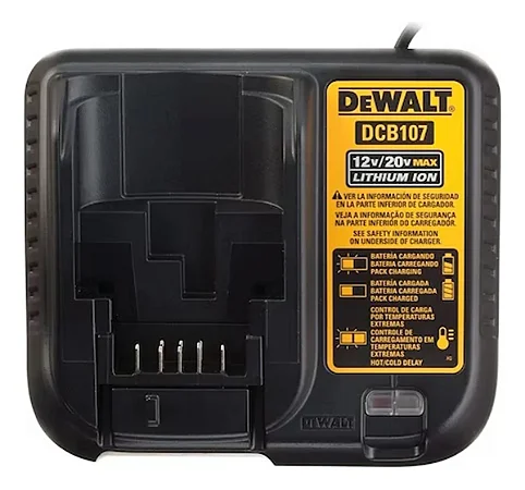 Carregador de Bateria Íon de Lítio Dewalt Modelo DCB107