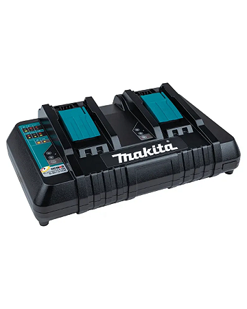 Carregador Duplo De Bateria 18v Dc18rd 127v Makita